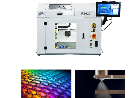 دستگاه پوشش‌دهی اسپری اولتراسونیک با دقت فرکانس 110 کیلوهرتز، یکنواختی اسپری 95% و حجم اسپری 0.5-12 میلی‌لیتر در ساعت